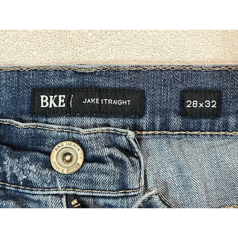 BKE Buckle Jake Straight Leg Stretch Jeans Men's 28x32 Blue Denim Pants ABP16297